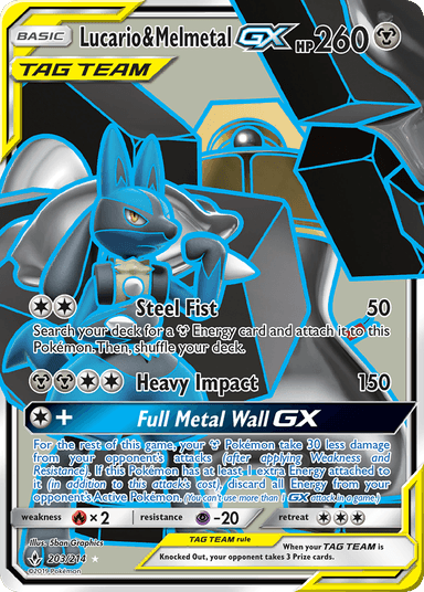 Lucario & Melmetal-GX, Unbroken Bonds 203