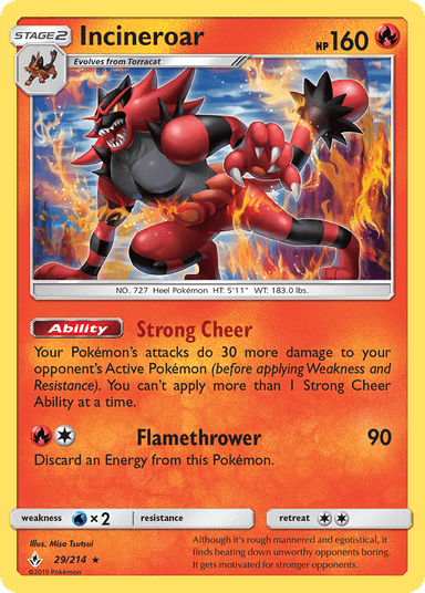 Incineroar, Unbroken Bonds 29