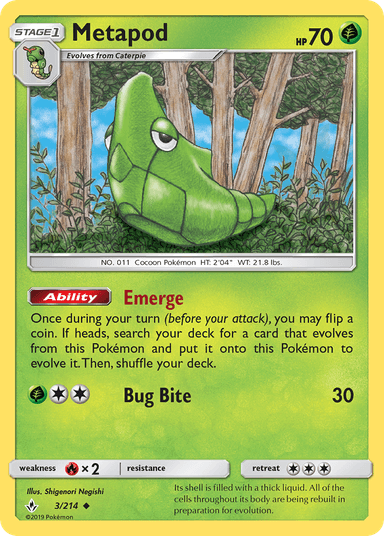 Metapod, Unbroken Bonds 3