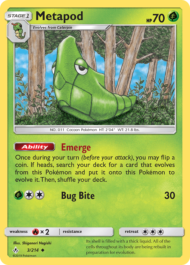 Metapod, Unbroken Bonds 3