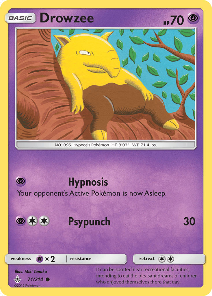 Drowzee, Unbroken Bonds 71