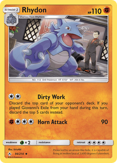 Rhydon, Unbroken Bonds 94