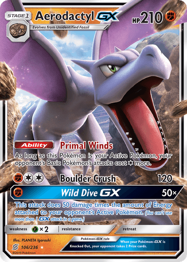 Aerodactyl-GX, Unified Minds 106