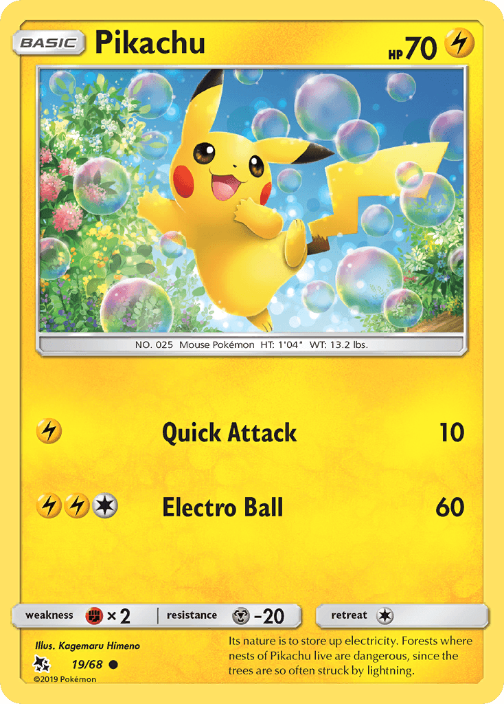Pikachu, Hidden Fates 19