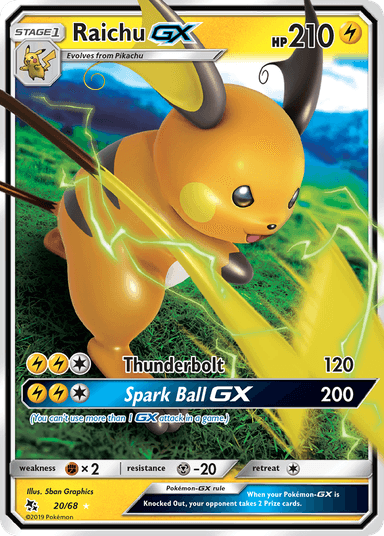 Raichu-GX, Hidden Fates 20