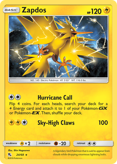 Zapdos, Hidden Fates 24