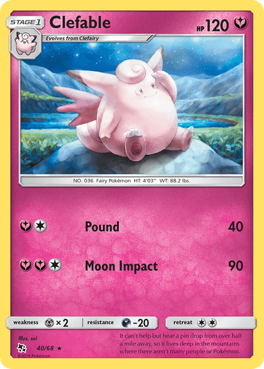 Clefable, Hidden Fates 40