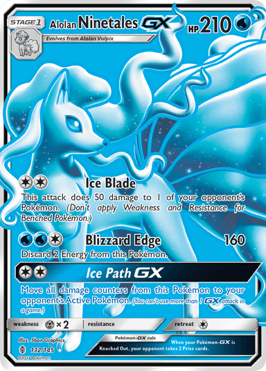 Alolan Ninetales-GX, Guardians Rising 132