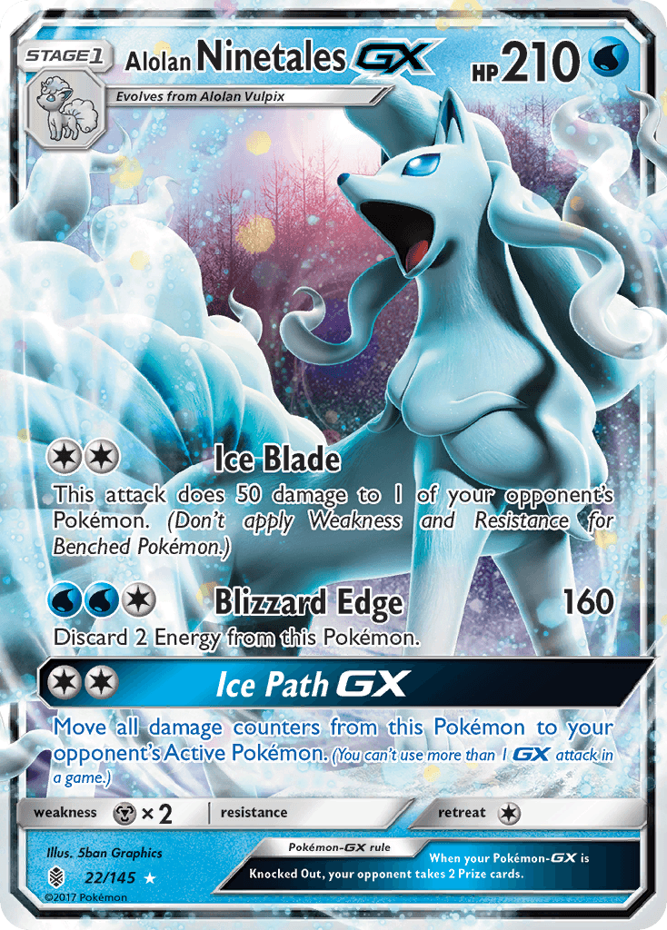 Alolan Ninetales-GX, Guardians Rising 22