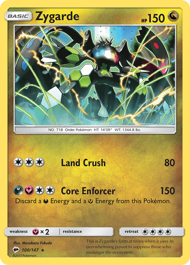 Zygarde, Burning Shadows 100