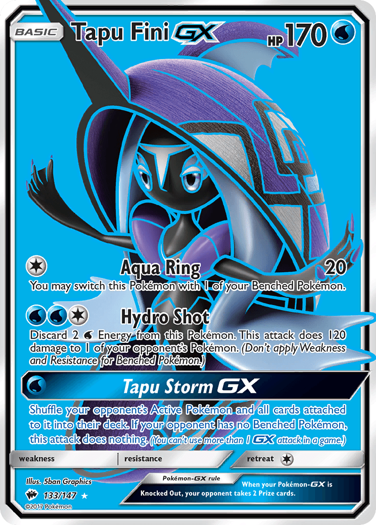 Tapu Fini-GX, Burning Shadows 133
