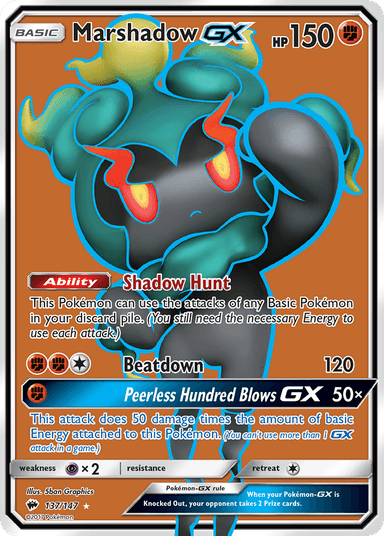 Marshadow-GX, Burning Shadows 137