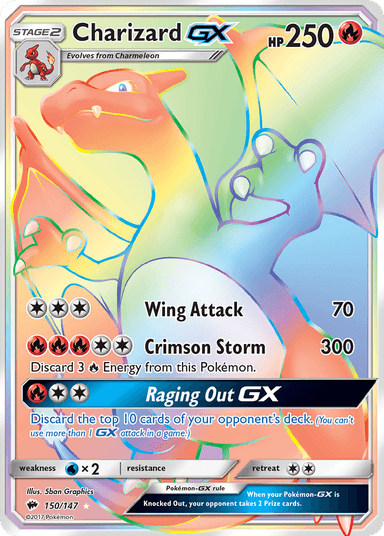 Charizard-GX, Burning Shadows 150