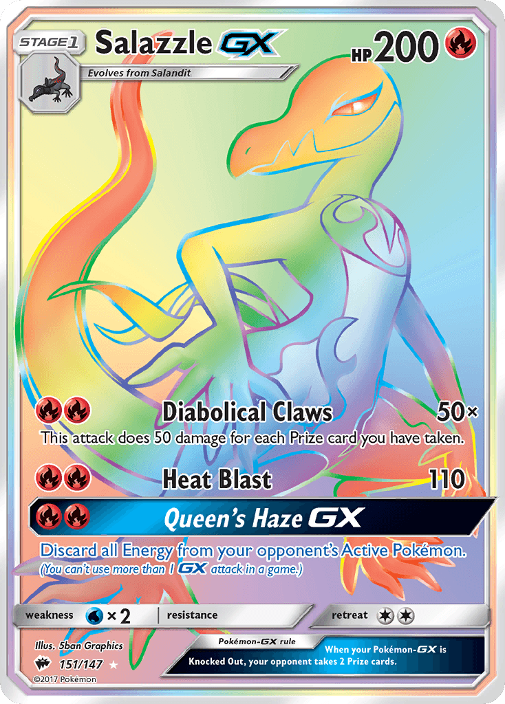 Salazzle-GX, Burning Shadows 151