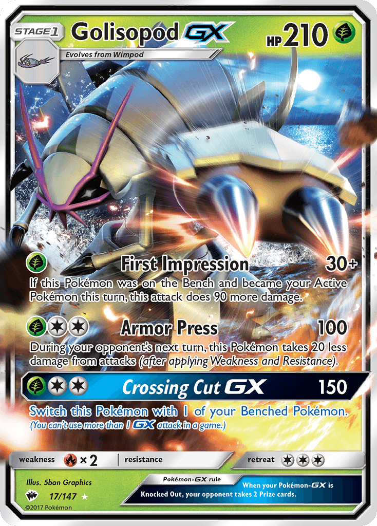 Golisopod-GX, Burning Shadows 17