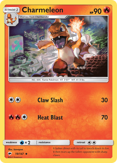 Charmeleon, Burning Shadows 19