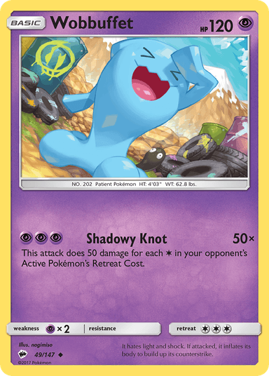 Wobbuffet, Burning Shadows 49