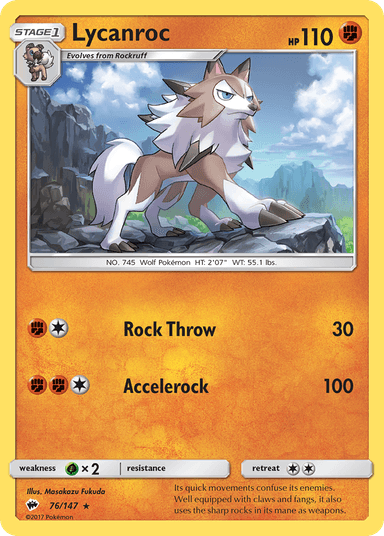 Lycanroc, Burning Shadows 76