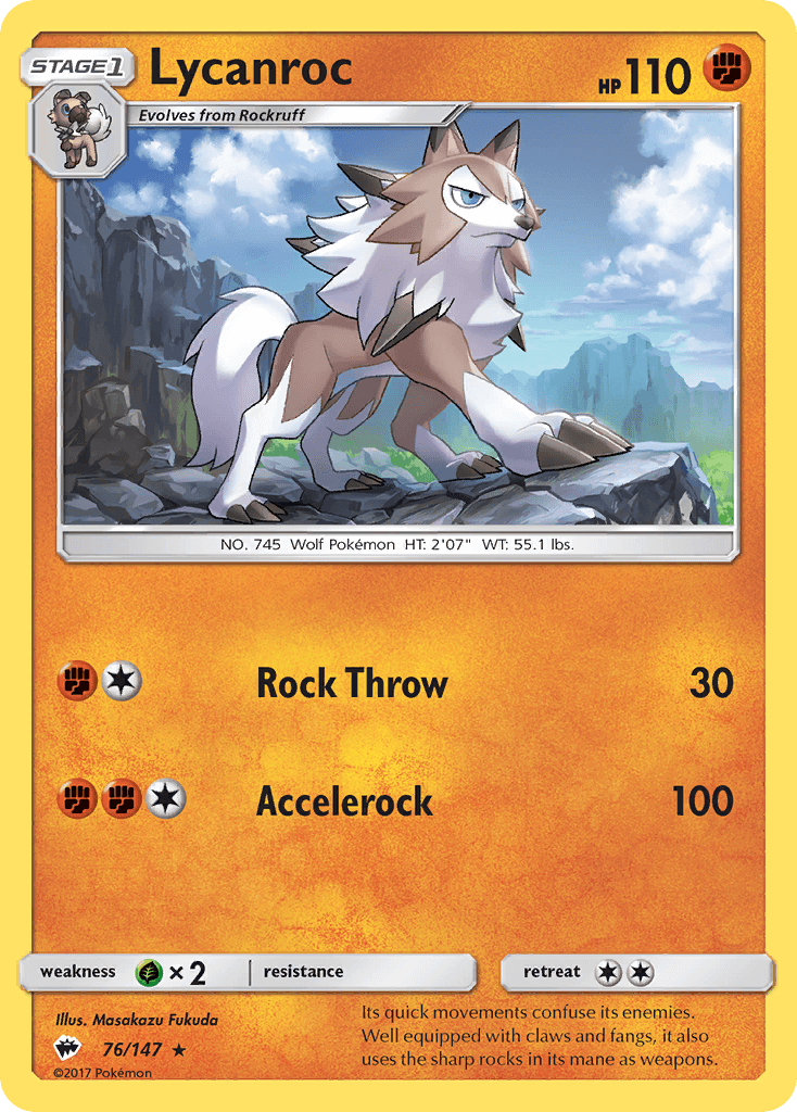 Lycanroc, Burning Shadows 76