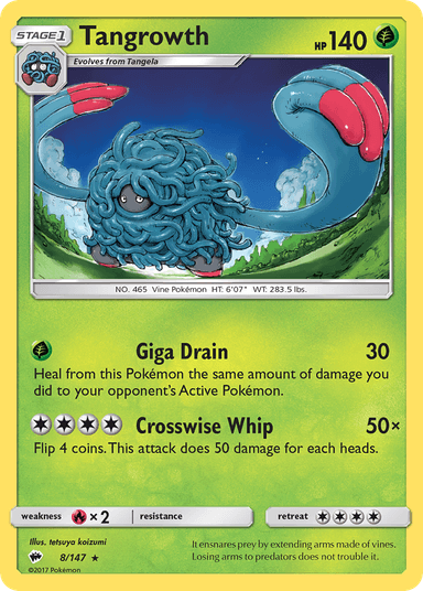 Tangrowth, Burning Shadows 8