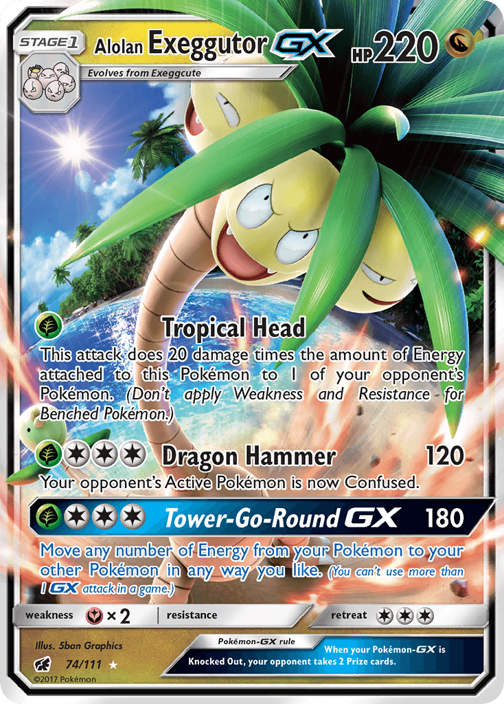 Alolan Exeggutor-GX, Crimson Invasion 74