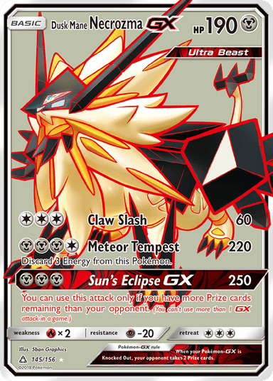 Dusk Mane Necrozma-GX, Ultra Prism 145