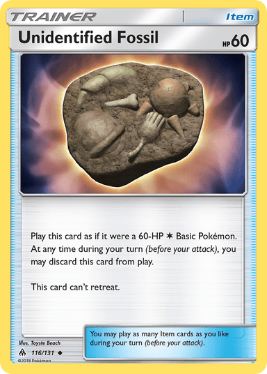 Unidentified Fossil, Forbidden Light 116