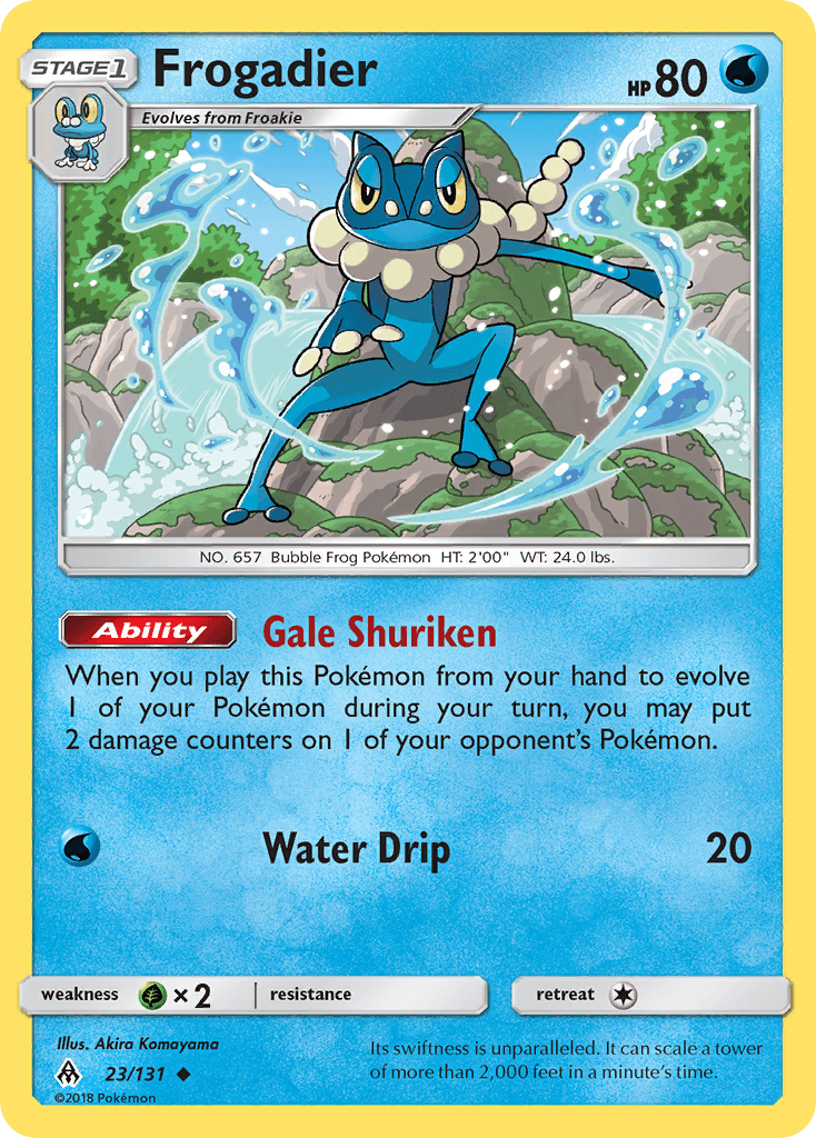 Frogadier, Forbidden Light 23