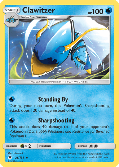 Clawitzer, Forbidden Light 26