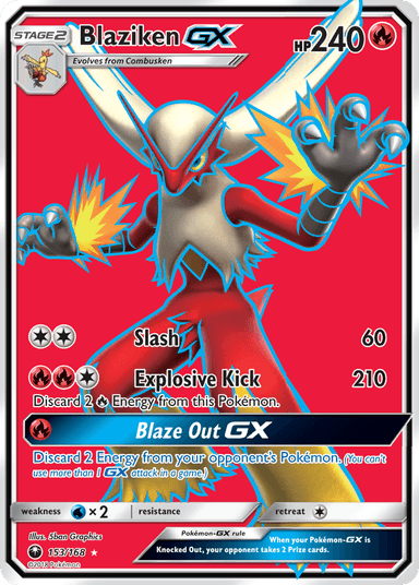 Blaziken-GX, Celestial Storm 153