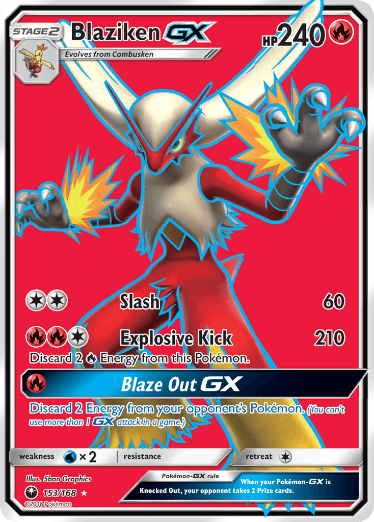Blaziken-GX, Celestial Storm 153
