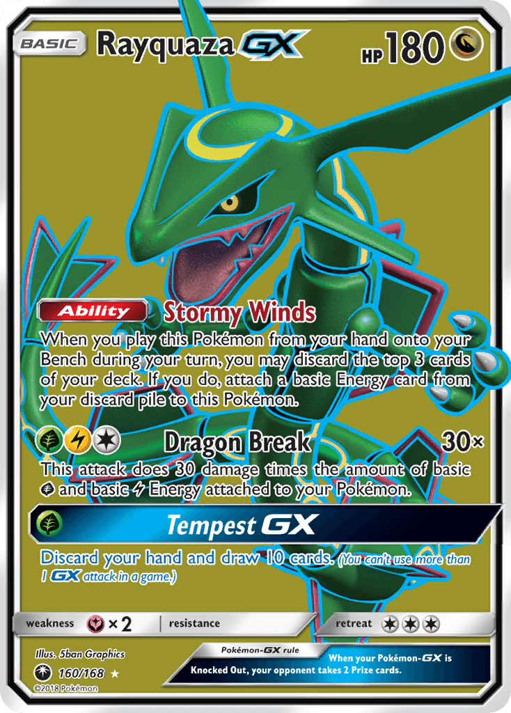 Rayquaza-GX, Celestial Storm 160