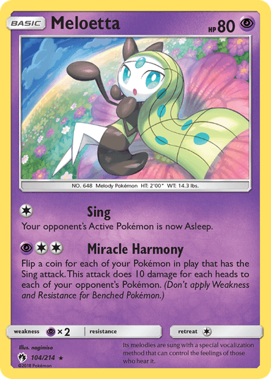Meloetta, Lost Thunder 104