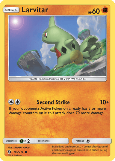 Larvitar, Lost Thunder 115