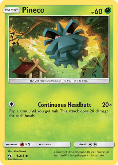 Pineco, Lost Thunder 15