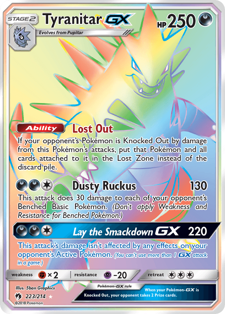 Tyranitar-GX, Lost Thunder 223