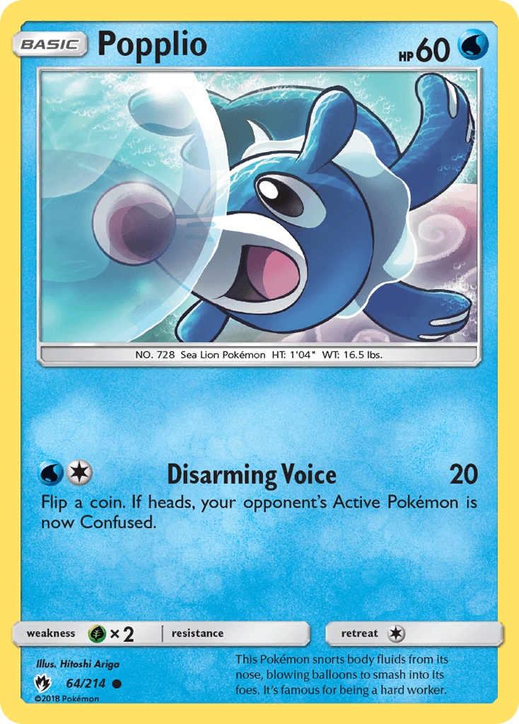 Popplio, Lost Thunder 64