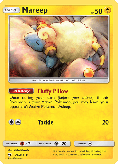 Mareep, Lost Thunder 75