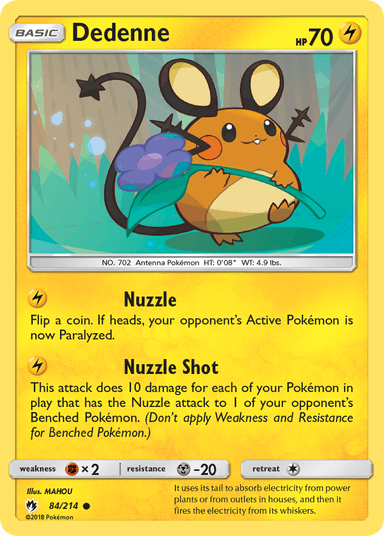 Dedenne, Lost Thunder 84