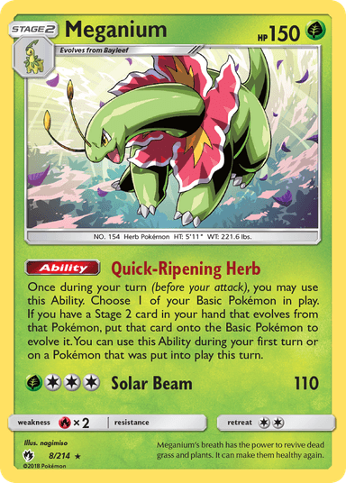 Meganium, Lost Thunder 8