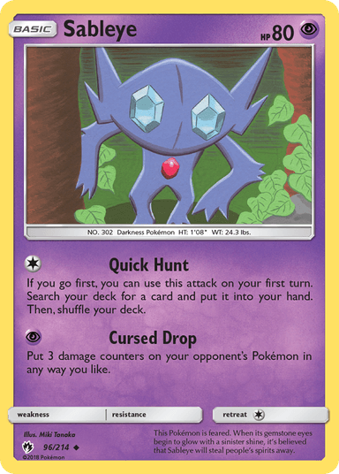 Sableye, Lost Thunder 96