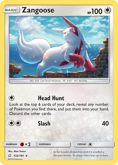 Zangoose, Team Up 132