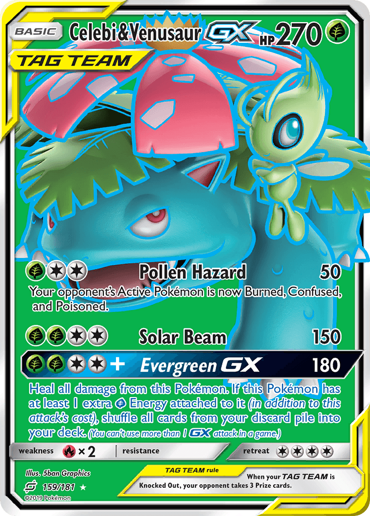 Celebi & Venusaur-GX, Team Up 159