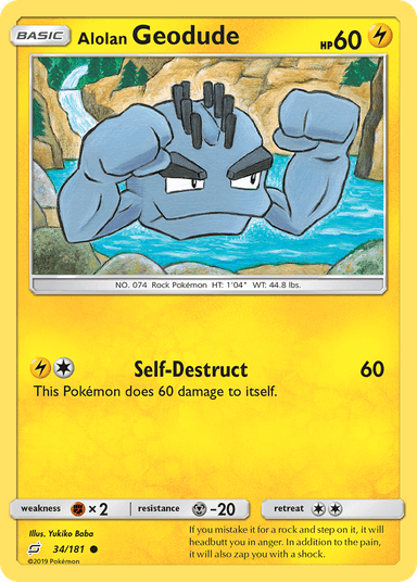 Alolan Geodude, Team Up 34