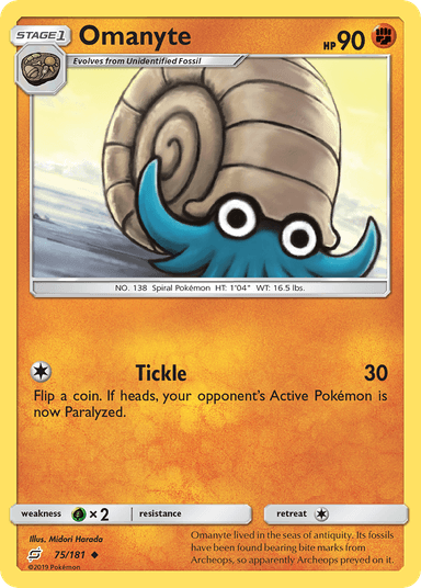 Omanyte, Team Up 75