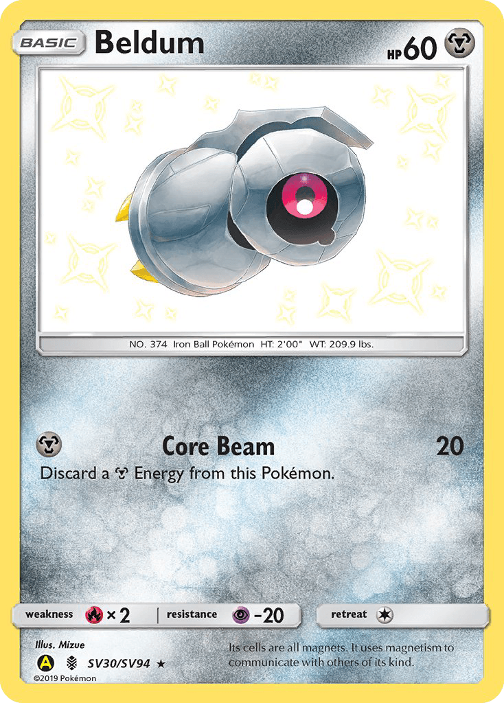 Beldum, Hidden Fates Shiny Vault SV30