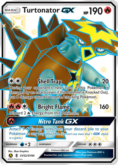 Turtonator-GX, Hidden Fates Shiny Vault SV52