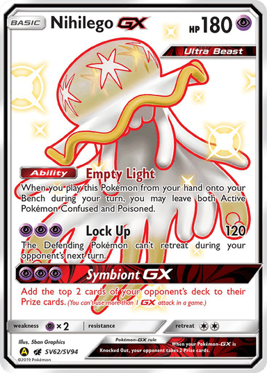 Nihilego-GX, Hidden Fates Shiny Vault SV62