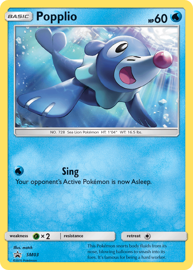 Popplio, SM Black Star Promos SM03