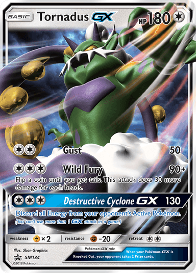 Tornadus-GX, SM Black Star Promos SM134
